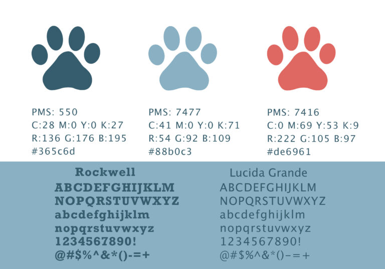 Color & Type Study Dog Brochure