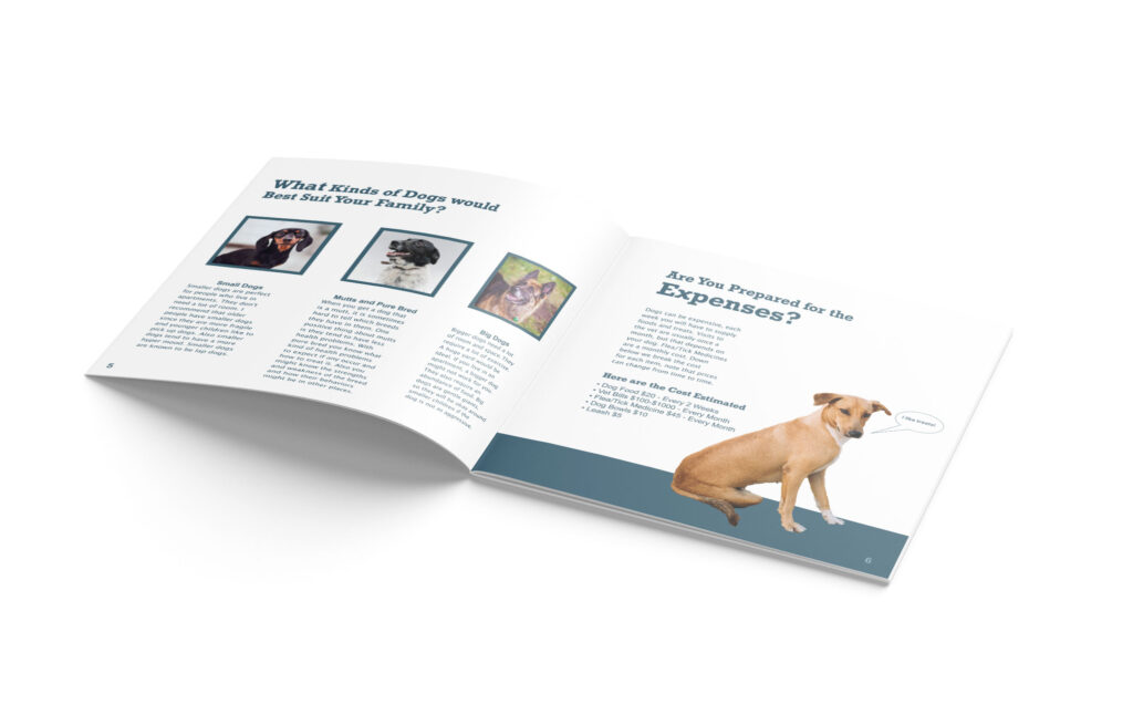 Dog Brochure Mock-Up Pages 5-6