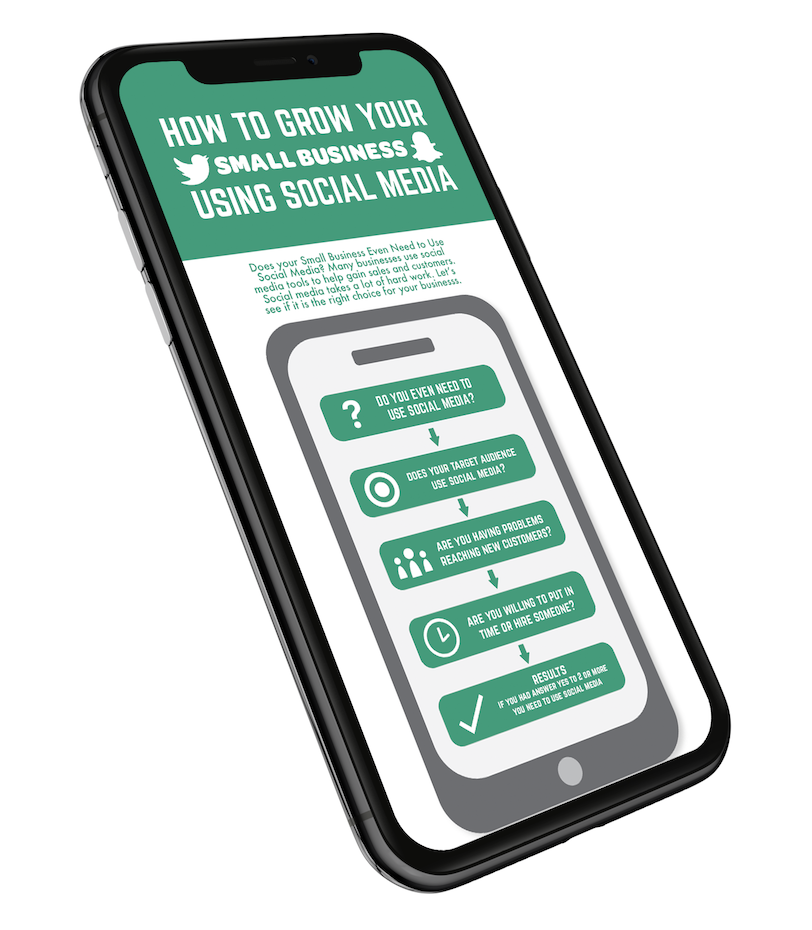Front Mock-Up of Infographic on Smart Phone