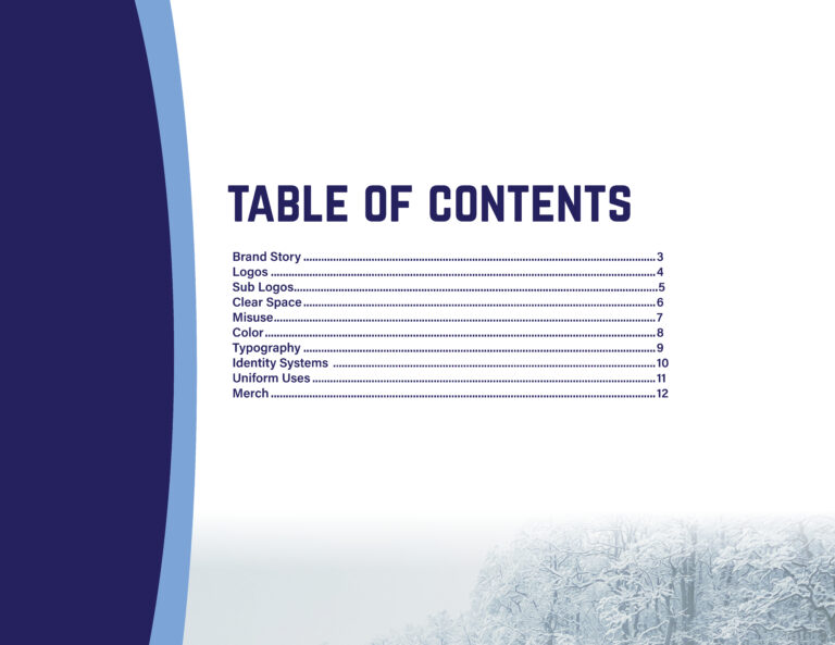 Parma Penguins Identity Guidelines Table of Contents